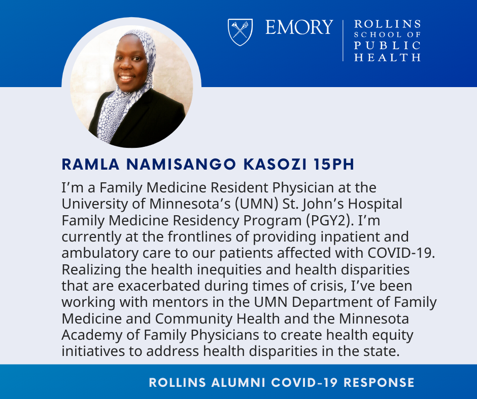 Ramla Namisango Kasozi's covid-19 contributions